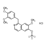 CAS#: 113718-66-4， 1-(3,4-Dimethoxybenzyl)-7-Methoxy-6-[(<Sup>2</Sup>H<Sub>3</Sub>)Methyloxy]Isoquinoline Hydrochloride (1:1)