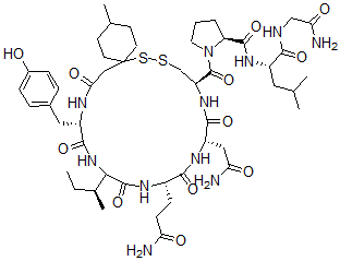 CAS#: 113789-43-8， 1'-(1'-Thio-4'-Methylcyclohexane)Acetic Acid-Oxytocin
