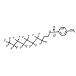 structure of CAS# 113823-56-6, 3,3,4,4,5,5,6,6,7,7,8,8,9,9,10,10,10-Heptadecafluorodecyl 4-Methylbenzenesulfonate;1H,1H,2H,2H-Perfluorodecyl p-toluenesulfonate;1H,1H,2H,2H-Perfluorodecyl tosylate;MFCD07784327