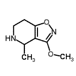 CAS#: 113932-54-0， 3-Methoxy-4-Methyl-4,5,6,7-Tetrahydro[1,2]Oxazolo[4,5-c]Pyridine