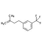 structure of CAS# 113947-87-8, 1-(3-Methyl-3-Buten-1-Yl)-3-(Trifluoromethyl)Benzene;2-Methyl-4-[(3-trifluoromethyl)phenyl]-1-butene
