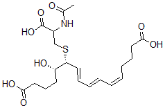 CAS#: 114115-52-5， 16-Carboxy-17,18,19,20-Tetranor-14,15-Dihydro-N-Acetylleukotriene E4