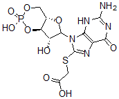 CAS#: 114115-66-1， 8-(2-Carboxymethylthio)-Cgmp