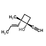 CAS#: 114179-21-4， (1R,2S)-1-Ethynyl-2-Methyl-2-[(1E)-1-Propen-1-Yl]Cyclobutanol