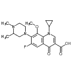 CAS#: 114213-69-3， 1-Cyclopropyl-7-(3,4-Dimethylpiperazin-1-Yl)-6-Fluoro-8-Methoxy-4-Oxo-Quinoline-3-Carboxylic Acid