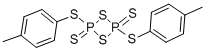 structure of CAS# 114234-09-2, 2,4-Bis[(4-Methylphenyl)Thio]-1,3,2,4-Dithiadiphosphetane 2,4-Disulfide;2,4-Bis(P-Tolylthio)-1,3-Dithia-2,4-Diphosphetane 2,4-Disulfide  2,4-BIS(P-TOLYLTHIO)-1,3-DITHIA-2,4-DIPHOSPHETANE-2,4-DISULFIDE [SULFURATING REAGENT];2,4-BIS(P-TOLYLTHIO)-1,3-DITHIA-2,4-DIPHOSPHETANE-2,4-DISULFIDE;2,4-BIS(P-TOLYLTHIO)-1,3,2,4-DITHIADIPHOSPHETANE 2,4-DISULFIDE