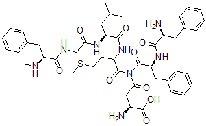 CAS#: 114317-52-1， beta-aspartyl(4)-methylphenylalanine(7)-Neurokinin B (4-10)