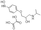 CAS#: 114460-15-0， 1-[4-(hydroxyamino)phenoxy]-3-(propan-2-ylamino)propan-2-ol