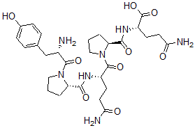 CAS#: 114691-30-4， L-Tyrosyl-L-prolyl-L-glutaminyl-L-prolyl-L-Glutamine