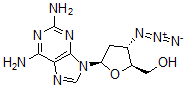 CAS#: 114753-52-5， 3'-Azido-2,6-Diaminopurine-2',3'-Dideoxyriboside