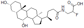 CAS#: 114818-27-8， 3-[[(4R)-4-[(3R,5S,7R,10S,13R,17R)-3,7-Dihydroxy-10,13-Dimethyl-2,3,4,5,6,7,8,9,11,12,14,15,16,17-Tetradecahydro-1H-Cyclopenta[a]Phenanthren-17-Yl]Pentanoyl]Amino]-2-Fluoropropanoic Acid