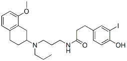 CAS 登录号：114865-68-8， 3-(4-羟基-3-碘苯基)-N-[3-[(8-甲氧基-1,2,3,4-四氢萘-2-基)-丙基氨基]丙基]丙酰胺