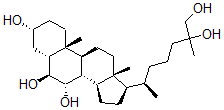 CAS#: 114882-48-3， (3R,5R,6S,7S,8S,9S,10R,13R,14S,17R)-17-[(2R)-6,7-Dihydroxy-6-Methylheptan-2-Yl]-10,13-Dimethyl-2,3,4,5,6,7,8,9,11,12,14,15,16,17-Tetradecahydro-1H-Cyclopenta[a]Phenanthrene-3,6,7-Triol