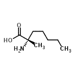 CAS#: 114923-78-3， (2S)-2-Amino-2-Methylheptanoic Acid