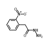 structure of CAS# 114953-81-0, 2-(2-Nitrophenyl)Acetohydrazide;2-(2-Nitrophenyl)acetohydrazide;MFCD03423205