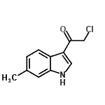 structure of CAS# 115027-18-4, 2-Chloro-1-(6-Methyl-1H-Indol-3-Yl)Ethanone;2-Chloro-1-(4-methoxy-phenyl)-ethanone;2-chloro-1-(6-methyl-1H-indol-3-yl)ethan-1-one;2-Chloro-1-(6-methyl-1H-indol-3-yl)-ethanone
