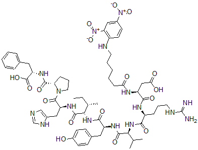 CAS#: 115082-70-7， (2,4-Dinitrophenyl)Aminohexanoylangiotensin II