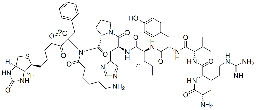 CAS#: 115082-72-9， Biotinyl-epsilon-Aminohexanoyl-Alanyl-Arginyl-Valyl-Tyrosyl-Isoleucyl-Histidyl-Prolyl-Phenylalanyl(4N3)-Hydroxy