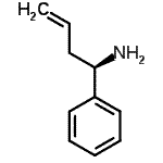 结构式 CAS# 115224-13-0, (1R)-1-苯基-3-丁烯-1-胺