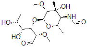 CAS#: 115383-27-2， N-[(2S,3S,4R,5R,6S)-6-[(2S,3S,4R,5R)-4,5-Dihydroxy-2-methoxy-1-oxo-hexan-3-yl]oxy-4-hydroxy-5-methoxy-2,4-dimethyl-oxan-3-yl]methanamide