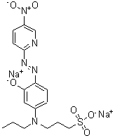 CAS#: 115408-94-1， Disodium 3-[{4-[(E)-(5-Nitro-2-Pyridinyl)Diazenyl]-3-Oxidophenyl}(Propyl)Amino]-1-Propanesulfonate
