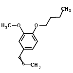 CAS#: 115422-59-8， 1-Butoxy-2-Methoxy-4-(1-Propen-1-Yl)Benzene