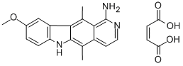 CAS#: 115464-61-4， 5,11-Dimethyl-9-Methoxy-6H-Pyrido(4,3-b)Carbazol-1-Amine Maleate