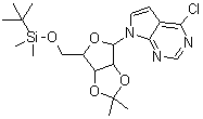 CAS#: 115479-39-5， 4-Chloro-7-{5-O-[Dimethyl(2-Methyl-2-Propanyl)Silyl]-2,3-O-Isopropylidenepentofuranosyl}-7H-Pyrrolo[2,3-d]Pyrimidine