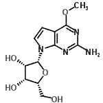CAS#: 115479-42-0， 7-(beta-D-Lyxofuranosyl)-4-Methoxy-7H-Pyrrolo[2,3-d]Pyrimidin-2-Amine