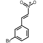 structure of CAS# 115665-95-7, 1-Bromo-3-[(E)-2-Nitrovinyl]Benzene;(E)-1-bromo-3-(2-nitrovinyl)benzene;1-bromo-3-(2-nitrovinyl)benzene;TL80073664