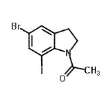 CAS#: 115666-44-9， 1-(5-Bromo-7-Iodo-2,3-Dihydro-1H-Indol-1-Yl)Ethanone