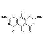 CAS#: 115705-72-1， 5,10-Dihydroxy-2,8-Dimethylpyrimido[5,4-g]Quinazoline-4,6(1H,7H)-Dione