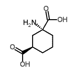 CAS#: 115730-37-5， (1R,3R)-1-Amino-1,3-Cyclohexanedicarboxylic Acid