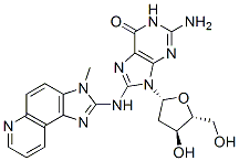 CAS#: 115747-35-8， 2-Amino-9-[(2R,4S,5R)-4-Hydroxy-5-(Hydroxymethyl)Oxolan-2-Yl]-8-[(3-Methylpyrido[3,2-e]Benzimidazol-2-Yl)Amino]-3H-Purin-6-One