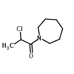 结构式 CAS# 115840-34-1, 1-(1-氮杂环庚基)-2-氯-1-丙酮