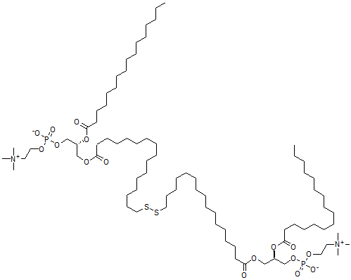 CAS#: 115868-53-6， 1-(17,18-Dithiatetratriacontandioyl)-Bis(2-Hexadecanoylglycero-3-Phosphocholine)