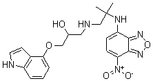 CAS#: 115910-09-3， 1-(1H-Indol-4-Yloxy)-3-[[2-Methyl-2-[(7-Nitro-2,1,3-Benzoxadiazol-4-Yl)Amino]Propyl]Amino]-2-Propanol