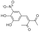 structure of CAS# 116313-94-1, Nitecapone;3-[(3,4-Dihydroxy-5-Nitro-Phenyl)Methylene]Pentane-2,4-Dione;3-[(3,4-Dihydroxy-5-Nitrophenyl)Methylene]Pentane-2,4-Dione;3-(3,4-Dihydroxy-5-Nitro-Benzylidene)Pentane-2,4-Dione