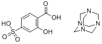CAS#: 116316-70-2， 2-hydroxy-4-sulfo-Benzoic acid compd. with 1,3,5,7-tetraazatricyclo(3.3.1.1(3,7))decane (1:1)