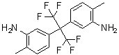 结构式 CAS# 116325-74-7, 3,3'-[2,2,2-三氟-1-(三氟甲基)乙亚基]二[6-甲基-苯胺