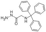 structure of CAS# 116435-38-2, N-Tritylglycine Hydrazide;2-[Tri(Phenyl)Methylamino]Ethanehydrazide;Sbb007768;Nsc83444