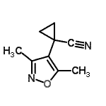 CAS#: 116446-25-4， 1-(3,5-Dimethyl-1,2-Oxazol-4-Yl)Cyclopropanecarbonitrile