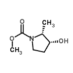 CAS#: 116700-16-4， Methyl (2R,3R)-3-Hydroxy-2-Methyl-1-Pyrrolidinecarboxylate