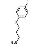 structure of CAS# 116753-54-9, 3-(4-Fluorophenoxy)-1-Propanamine;[3-(4-Fluorophenoxy)propyl]amine;1-(3-aminopropoxy)-4-fluorobenzene;3-(4-fluorophenoxy)-1-propanamine