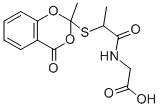 CAS#: 116818-99-6， 2-[2-[(2-Methyl-4-Oxo-1,3-Benzodioxin-2-Yl)Sulfanyl]Propanoylamino]Acetic Acid