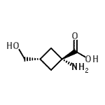 CAS#: 116823-32-6， cis-1-Amino-3-(Hydroxymethyl)Cyclobutanecarboxylic Acid