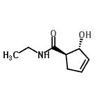 CAS#: 116856-36-1， (1R,2R)-N-Ethyl-2-Hydroxy-3-Cyclopentene-1-Carboxamide