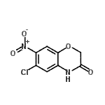 structure of CAS# 116862-22-7, 6-Chloro-7-Nitro-2H-1,4-Benzoxazin-3(4H)-One;6-chloro-7-nitro-2H,4H-benzo[e]1,4-oxazin-3-one;6-chloro-7-nitro-2H-benzo[b][1,4]oxazin-3(4H)-one;MFCD02660643