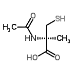 CAS#: 116894-35-0， N-Acetyl-2-Methyl-L-Cysteine