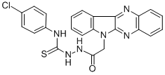 CAS#: 116989-62-9， 3-(4-Chlorophenyl)-1-[(2-Indolo[2,3-b]Quinoxalin-6-Ylacetyl)Amino]Thiourea
